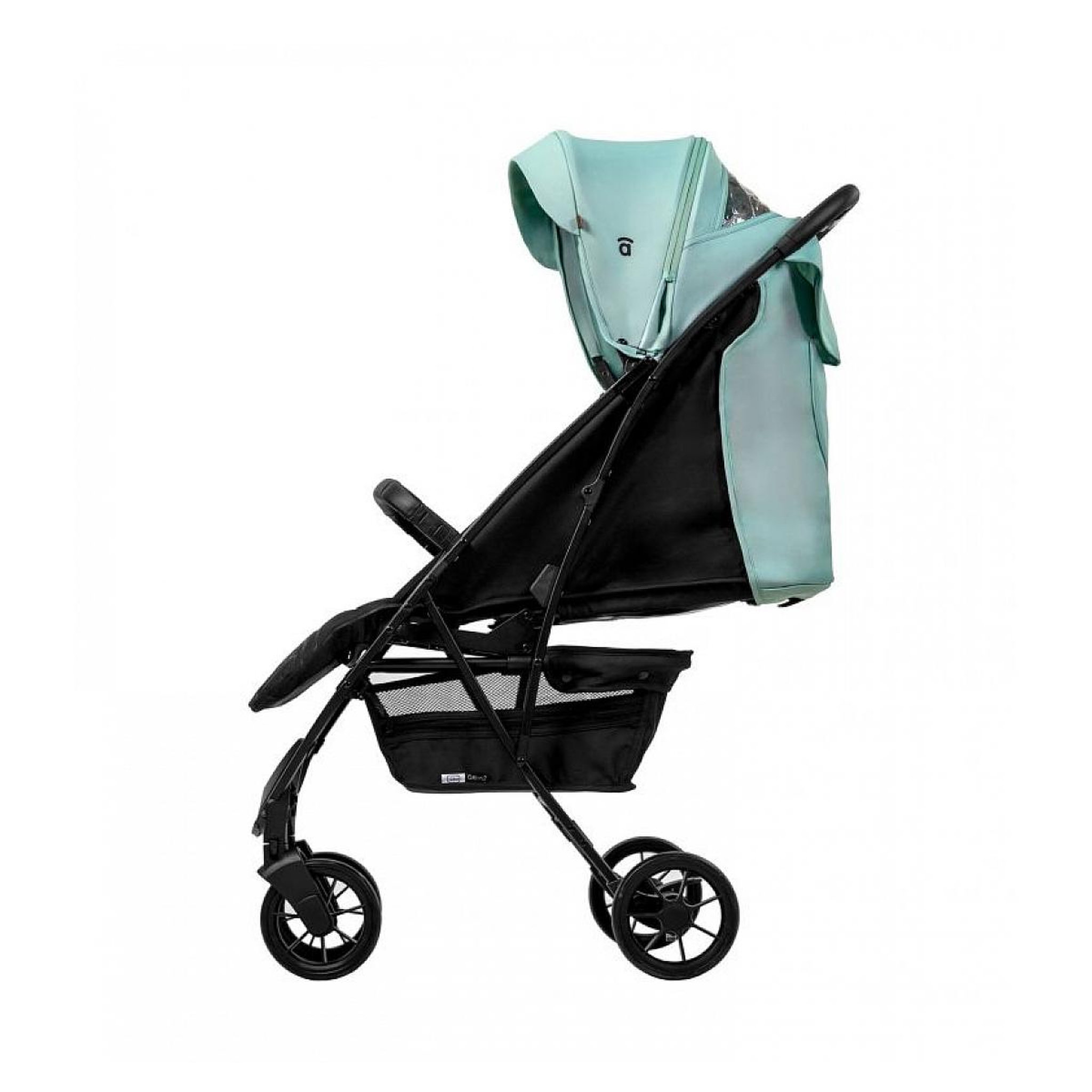 Voir la diapositive 2 : Asalvo Poussette en Coton Écologique - Couleur Vert Vibrant