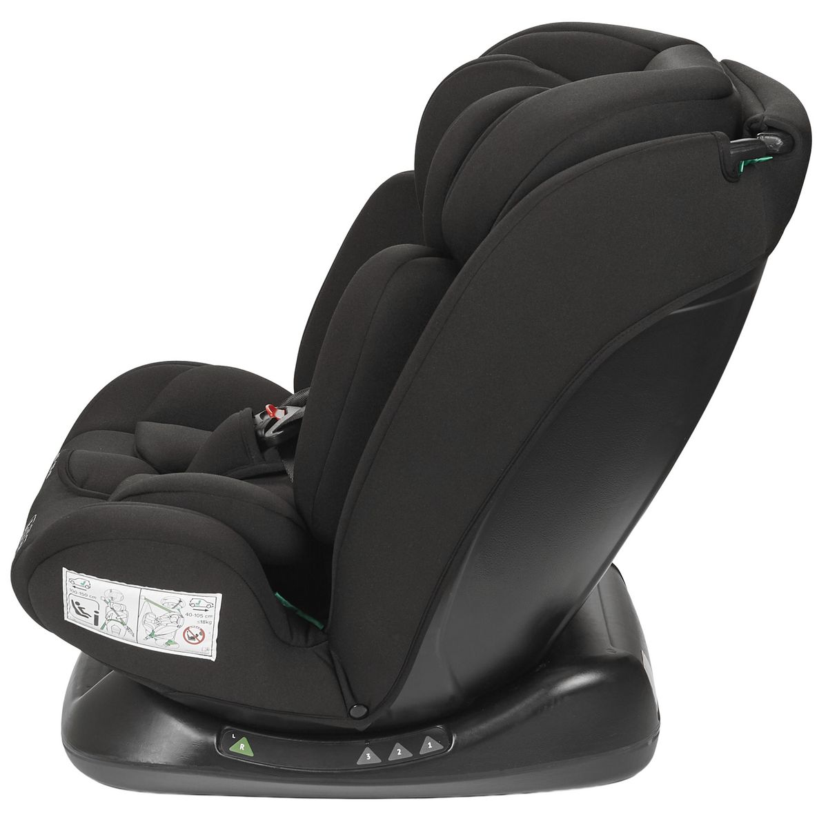 NANIA Nania Siège auto enfant Prato - I-Size 40-150 cm - Evolutif naissance jusqu'à 12 ans environ - Fixations ceinture de sécurité- Réglage de l'Appui-tête et de l'Inclinaison, Insert Lombaire et Réducteur