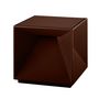 Voir la diapositive 1 : Lumisky Lampe de table cube LED CUBOX MINI Marron Aluminium 8 cm
