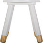 Voir la diapositive 2 : ATMOSPHERA Tabouret enfant Douceur - Diam. 24 cm - Blanc