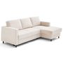 Voir la diapositive 6 : LISA DESIGN Jake - canapé d'angle droit 4 places convertible avec coffre en fausse fourrure
