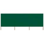 VIDAXL Paravent 3 panneaux Tissu 400 x 80 cm Vert