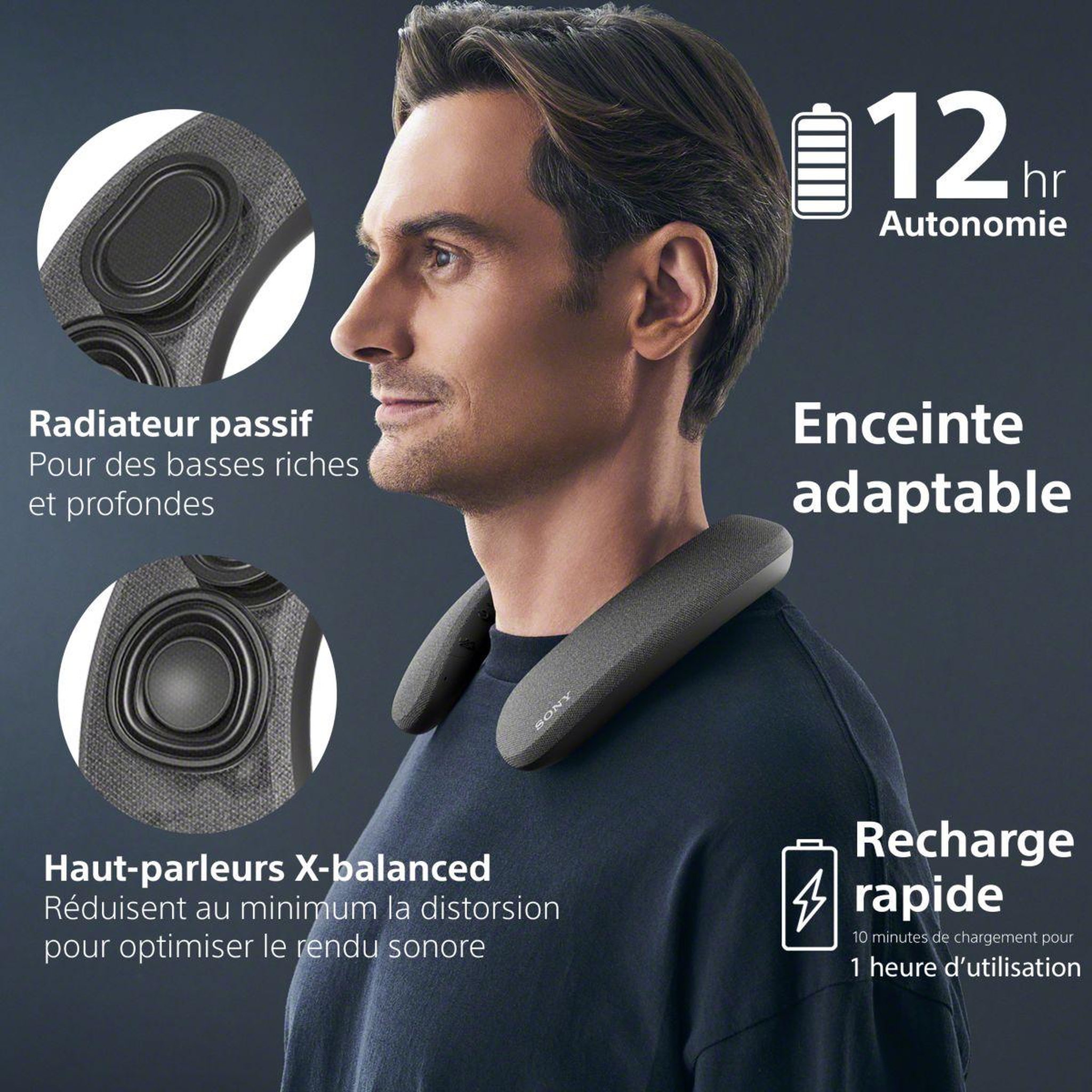 Voir la diapositive 4 : SONY Enceinte portable SRS-NS7