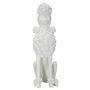 Voir la diapositive 3 : Paris Prix Statue Déco Chien  Caniche Assis  61cm Blanc