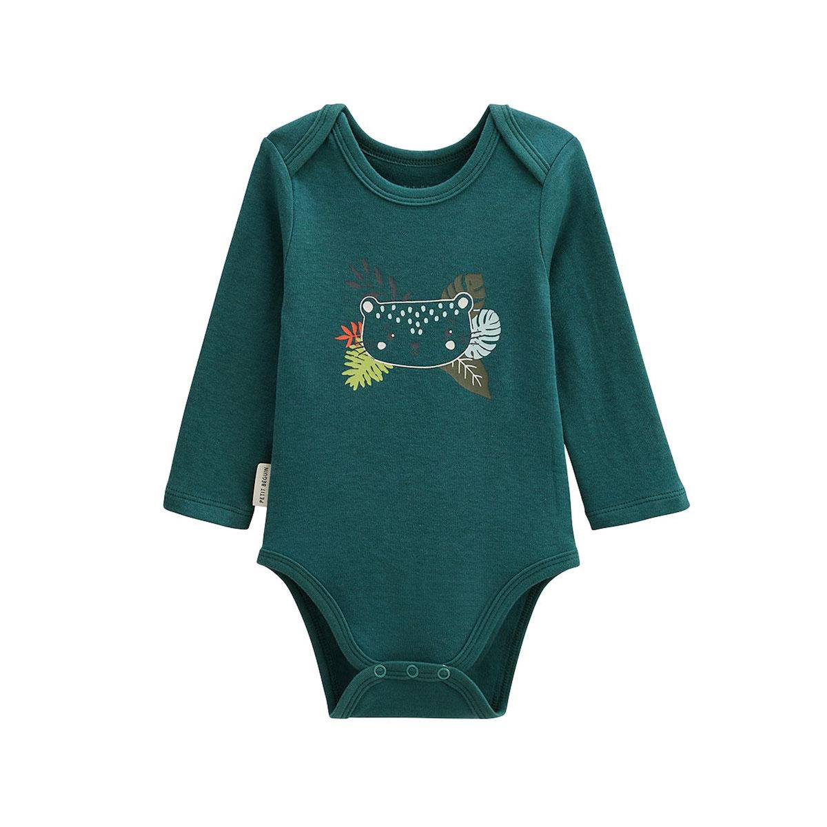 Petit Béguin Lot de 3 bodies bébé manches longues Canopée