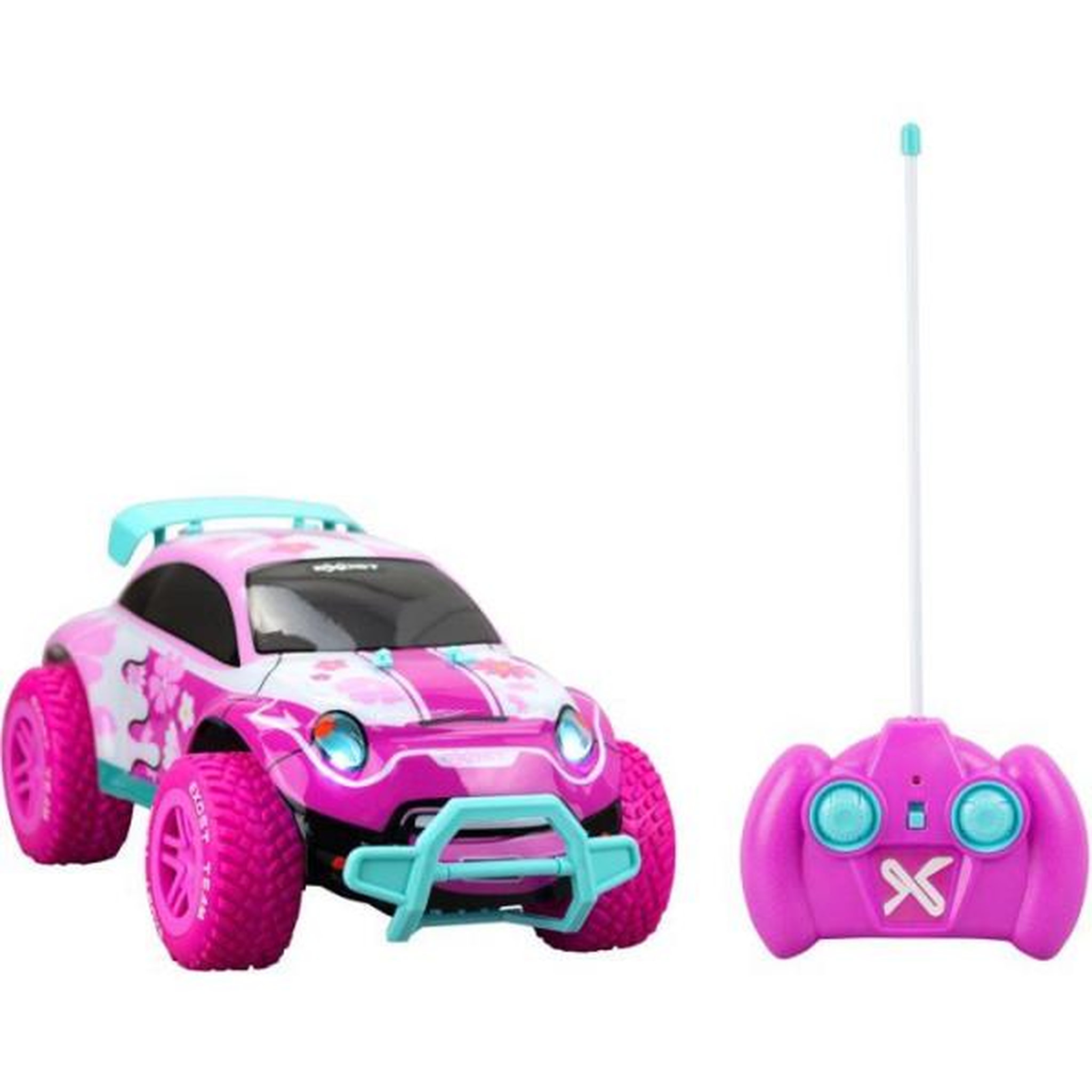 Voir la diapositive 3 : SILVERLIT Voiture radiocommandée - exost - pixie ii - echelle 1/12 - 27 mhz - tout-terrain - batterie rechargeable - rose - des 5 ans