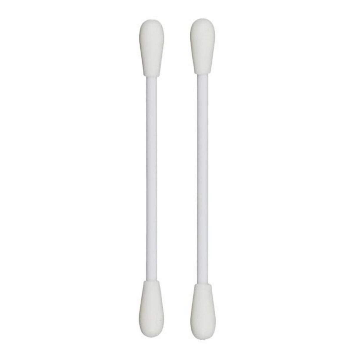 Paris Prix Lot de 2 Bâtonnets Silicone  Maquillage  7cm Blanc