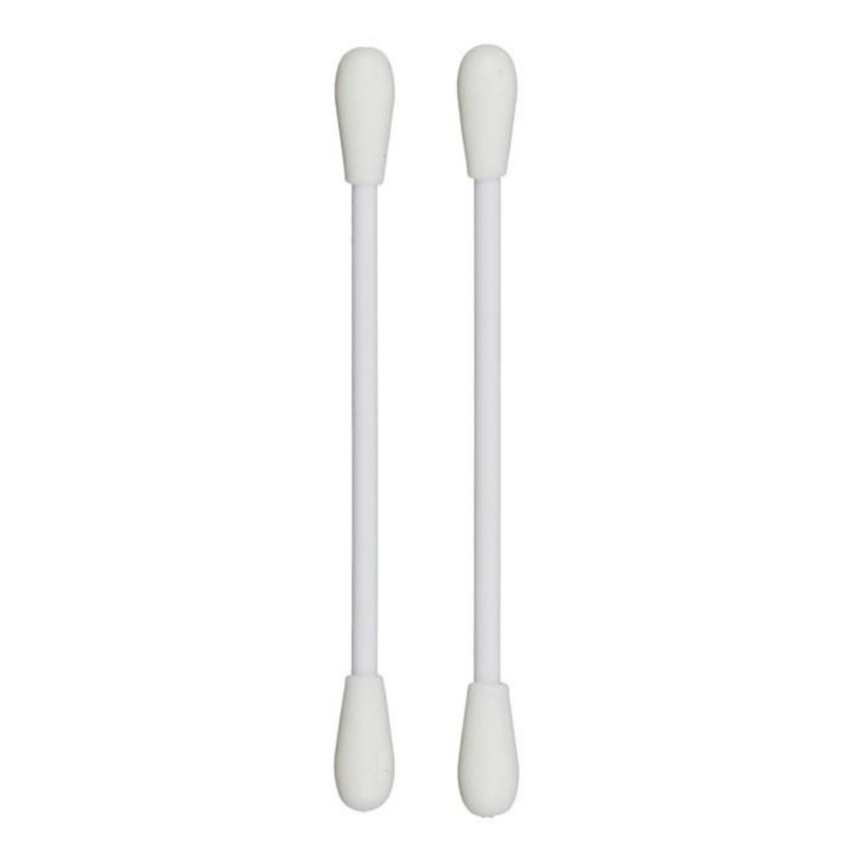 Paris Prix Lot de 2 Bâtonnets Silicone  Maquillage  7cm Blanc