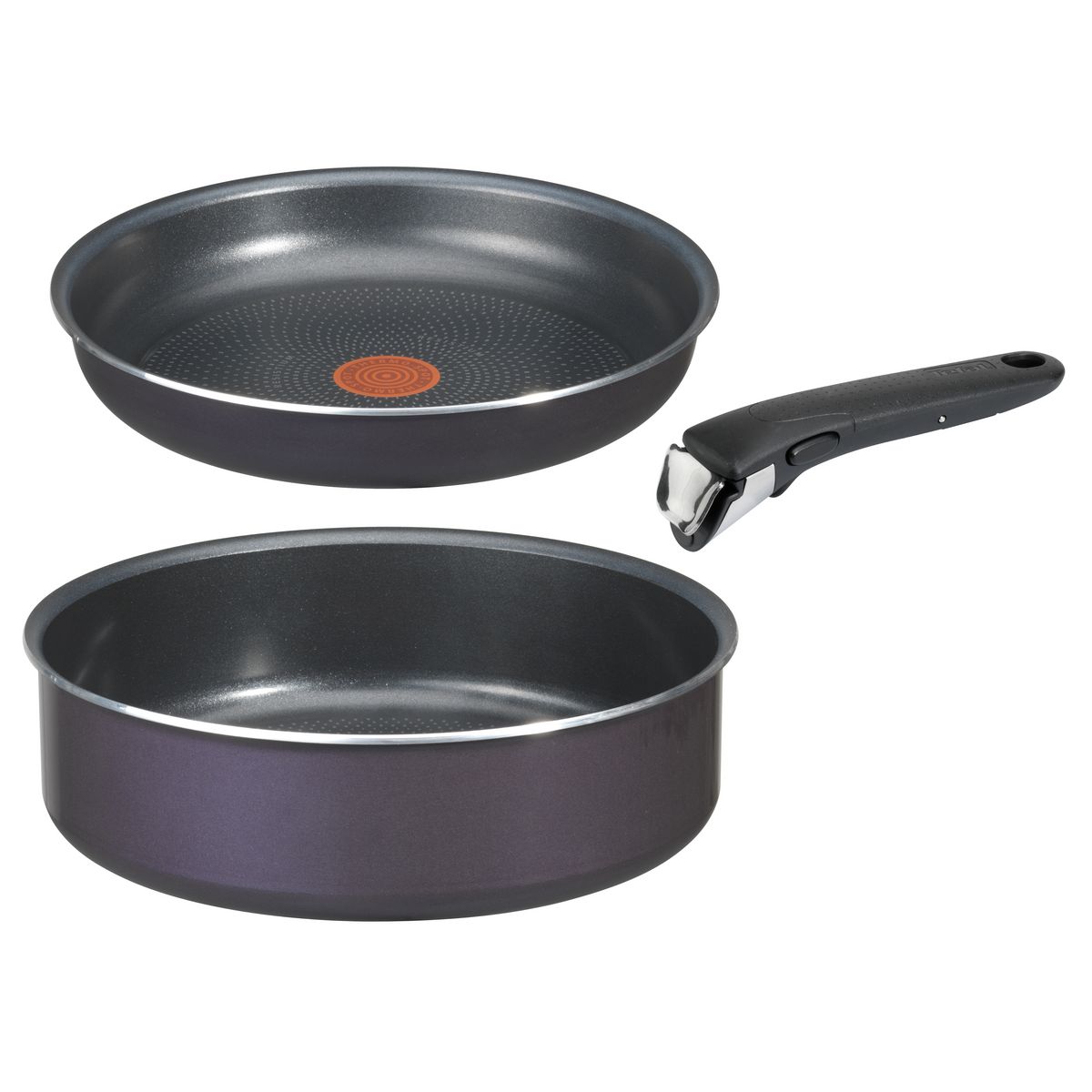 TEFAL Set de 3 pièces INGENIO - cassis