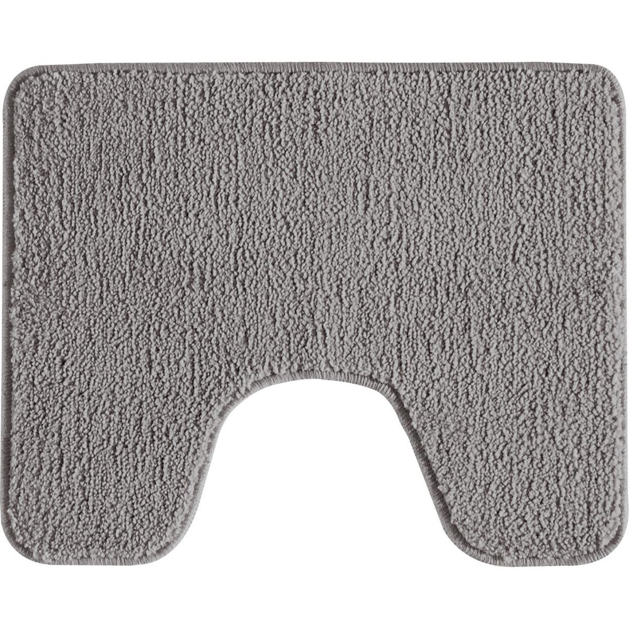 GUY LEVASSEUR Tapis de toilette uni en polyester  50x40cm. Coloris disponibles : Bleu, Gris, Beige, Marron, Rouge, Violet
