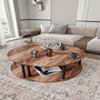 Voir la diapositive 3 : Habitat et Jardin Ensemble de table basse en bois  Yin  70 x 70 x 38 cm - Noyer