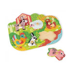 Juratoys - Janod Puzzle Janod Happy Farm 6 pièces