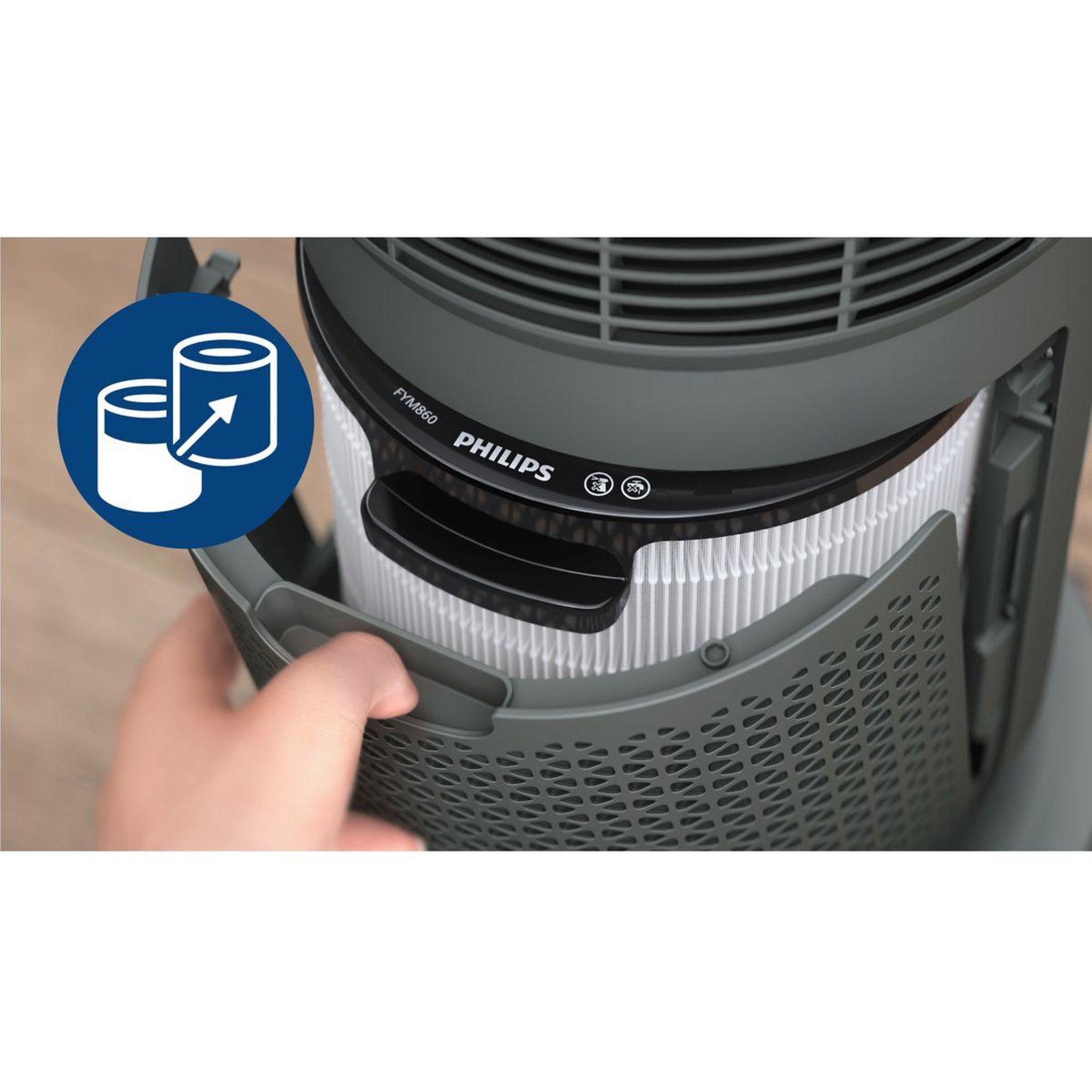 Voir la diapositive 3 : Philips Filtre Filtre Philips FYM860/30