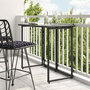 Voir la diapositive 1 : VIDAXL Table de jardin pliante noir 90 x 51 x 75 cm polyrotin