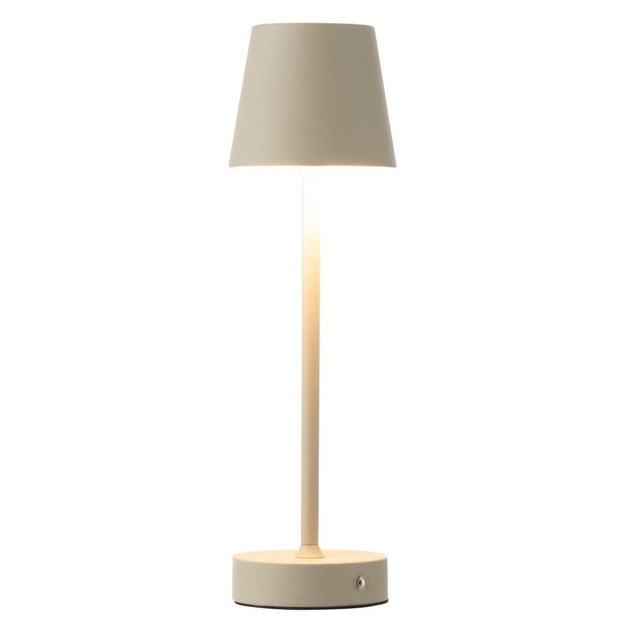 Voir la diapositive 2 : J-LINE Lampe à poser à led  goa  37cm taupe