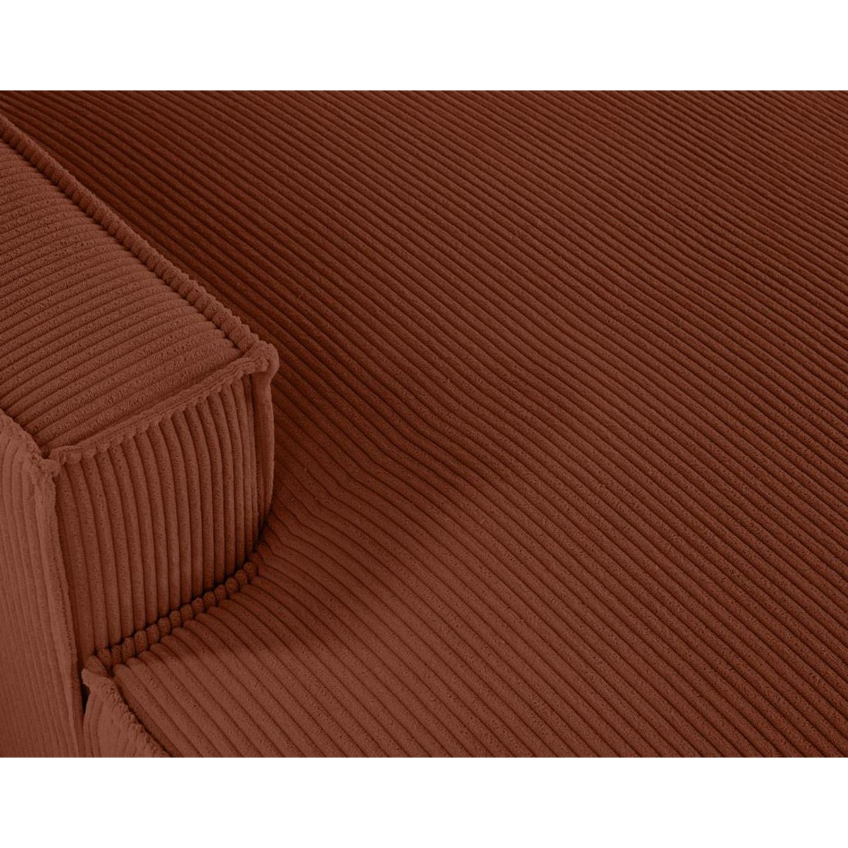 LISA DESIGN Spiaggia - canapé panoramique d'angle droit - 7 places - en velours côtelé