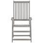 Voir la diapositive 4 : VIDAXL Chaises inclinables de jardin lot de 4 et coussins Bois acacia