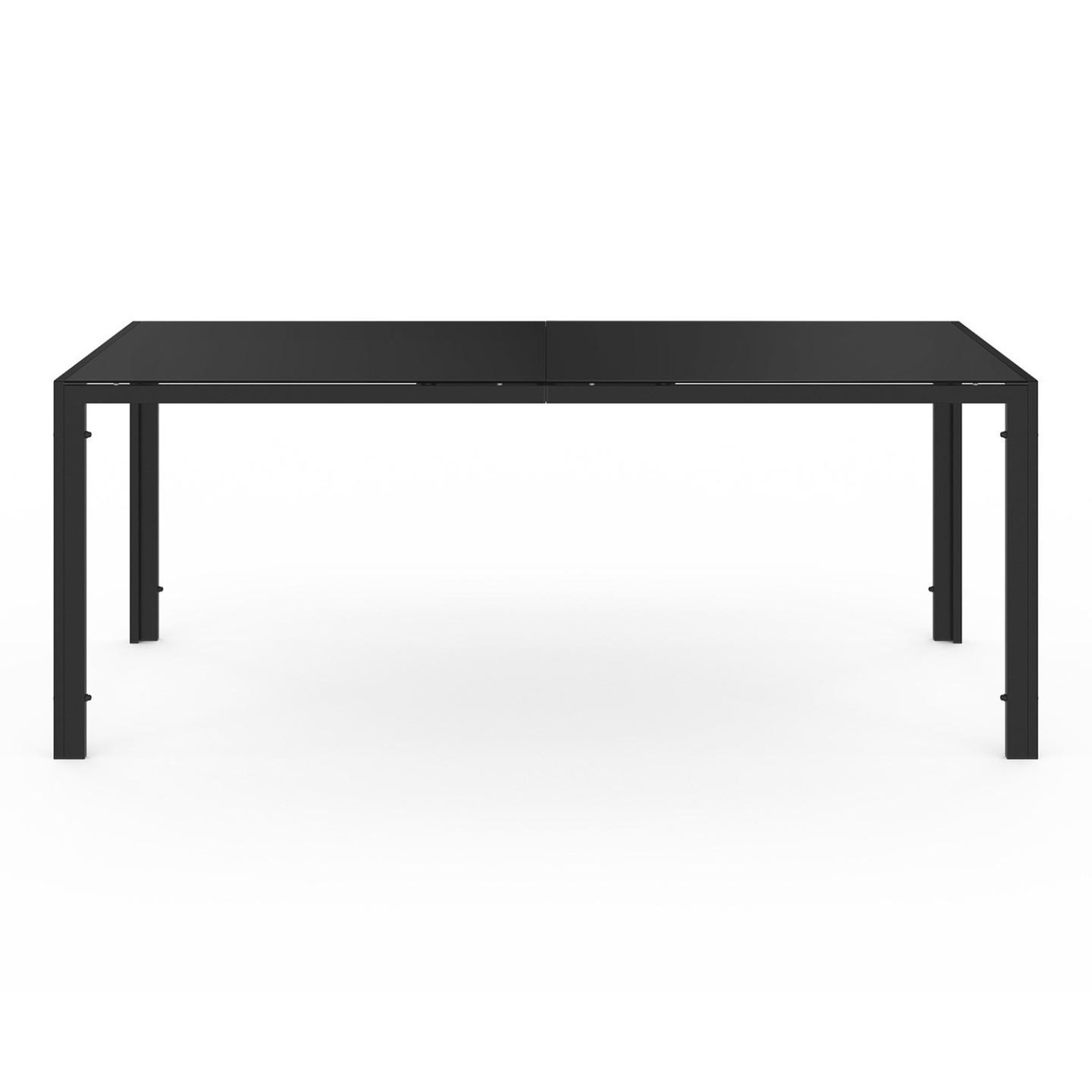 Voir la diapositive 3 : ID MARKET Salon de jardin madrid table 190 cm et 8 chaises empilables noires