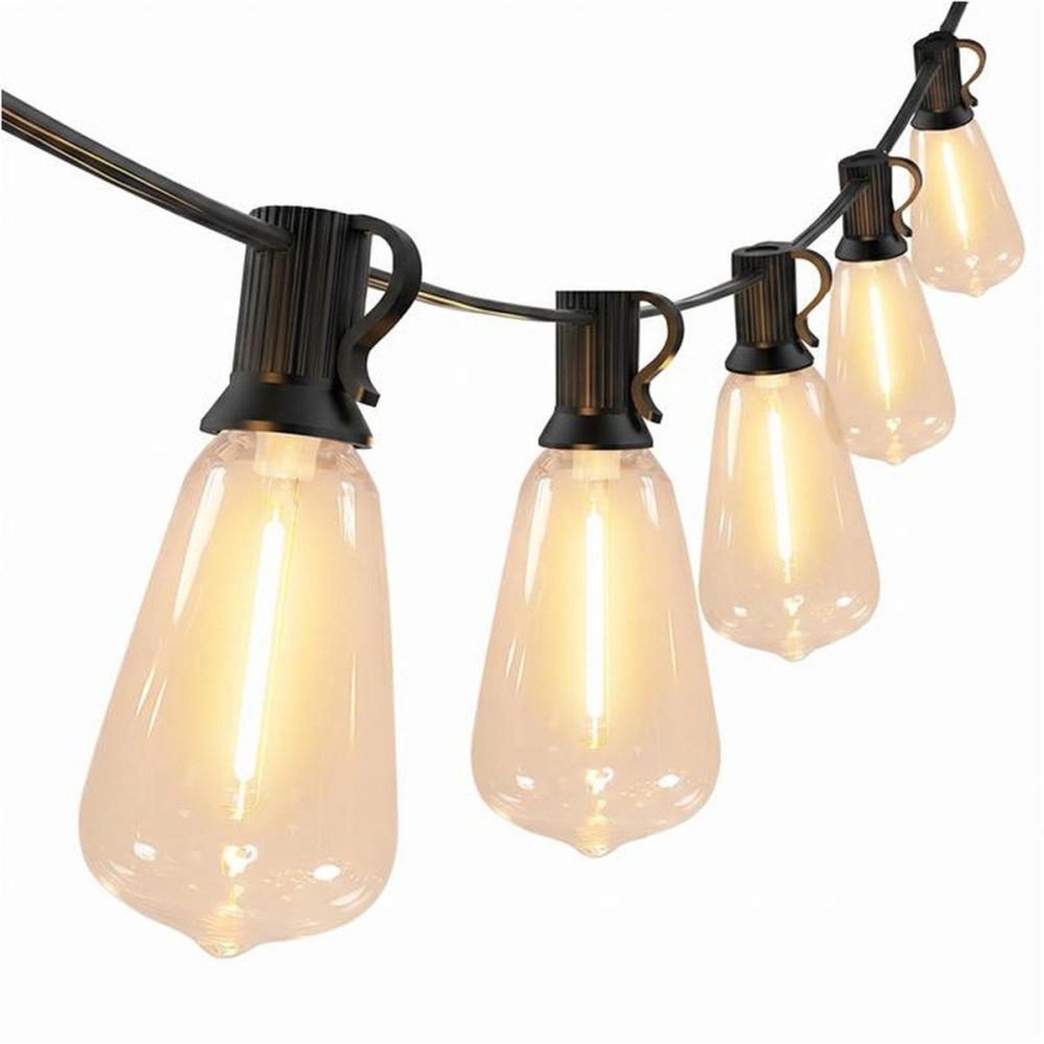 Guirlande lumineuse extérieure suspendue ST38 36,5 m 62 LED PET E12 blanc chaud Octopia