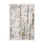 Paris Prix Tapis Imprimé Rétro Délavé  Palace  Gris & Vert. Coloris disponibles : Gris