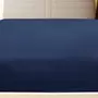 VIDAXL Draps-housses Jersey 2 pcs Bleu marine 160x200 cm Coton