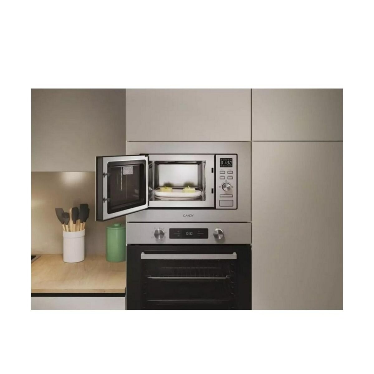Candy Micro-ondes gril encastrable 20l 800w inox - CA20FMW7NG