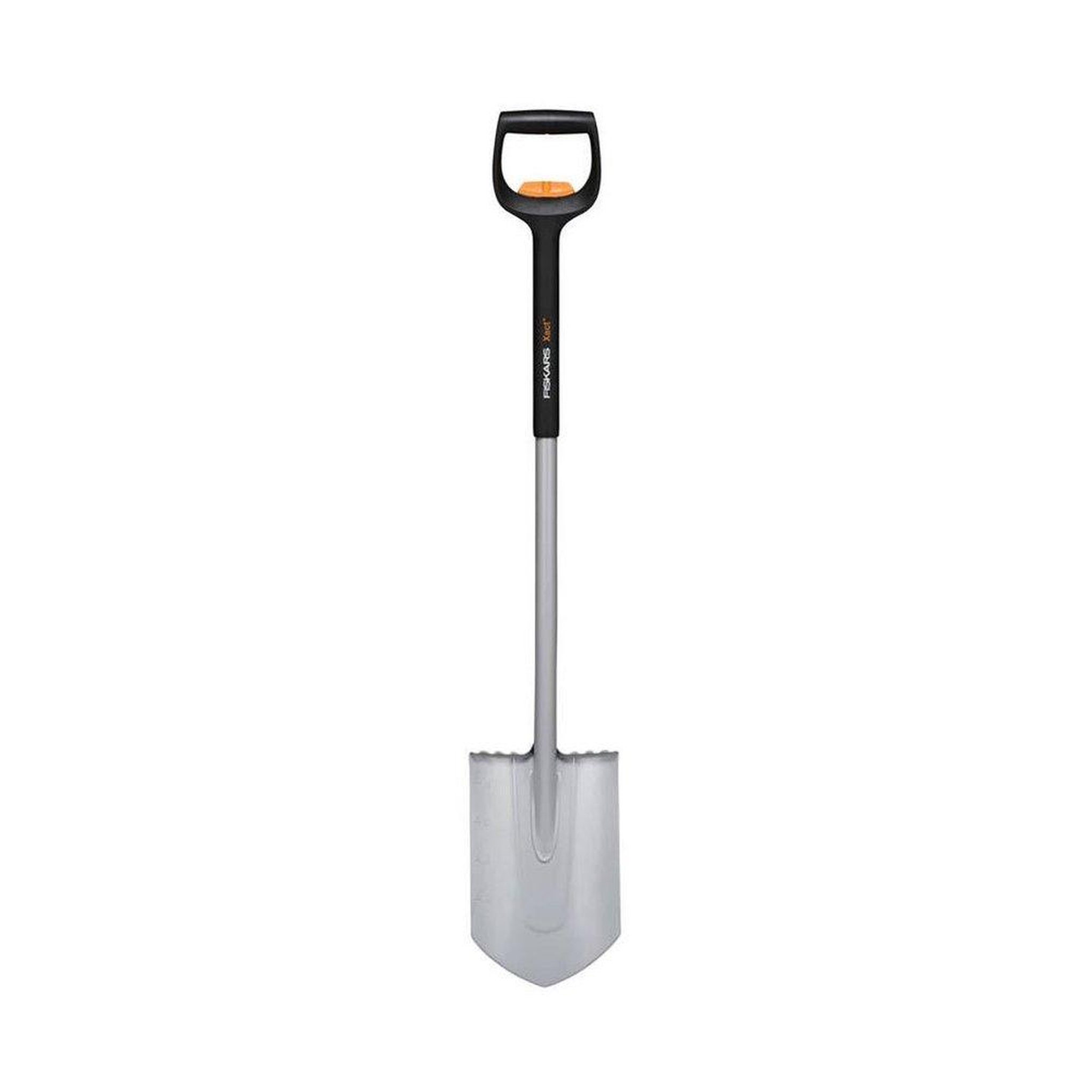 Fiskars Bêche à bord pointu xact (télescopique)