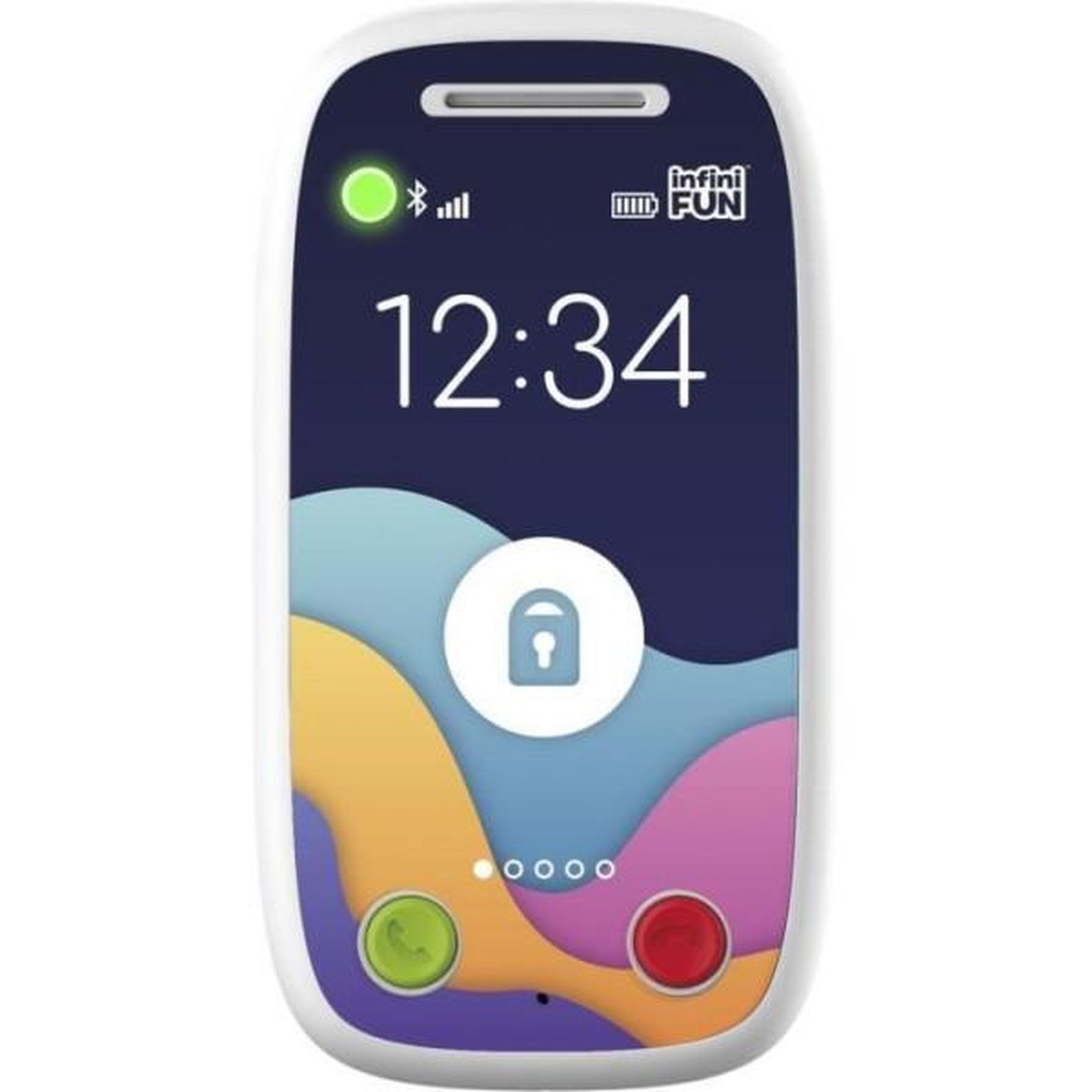 Voir la diapositive 3 : MARKET24 Téléphones Jouet - KD - Mon 1er Duo de Téléphones - Communication réaliste et apprentissage des chiffres et couleurs