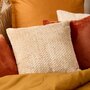 Voir la diapositive 3 : ATMOSPHERA Coussin Jacquard en Flanelle  Lyno  40x40cm Beige