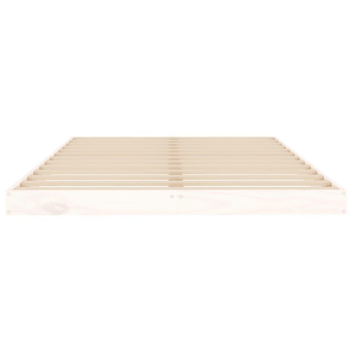 VIDAXL Cadre de lit sans matelas blanc 120x200 cm bois de pin massif