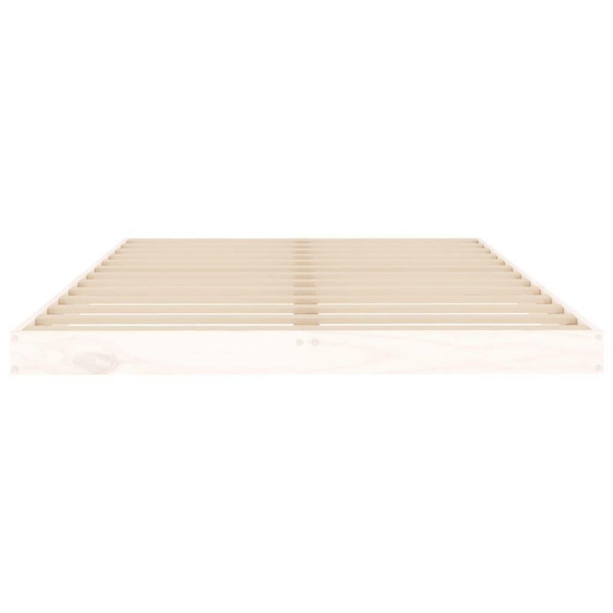 VIDAXL Cadre de lit sans matelas blanc 120x200 cm bois de pin massif