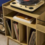 Voir la diapositive 5 : SWEEEK Meuble vinyle vintage décor bois. Dune. L 100 x l 48 x H 81.5cm