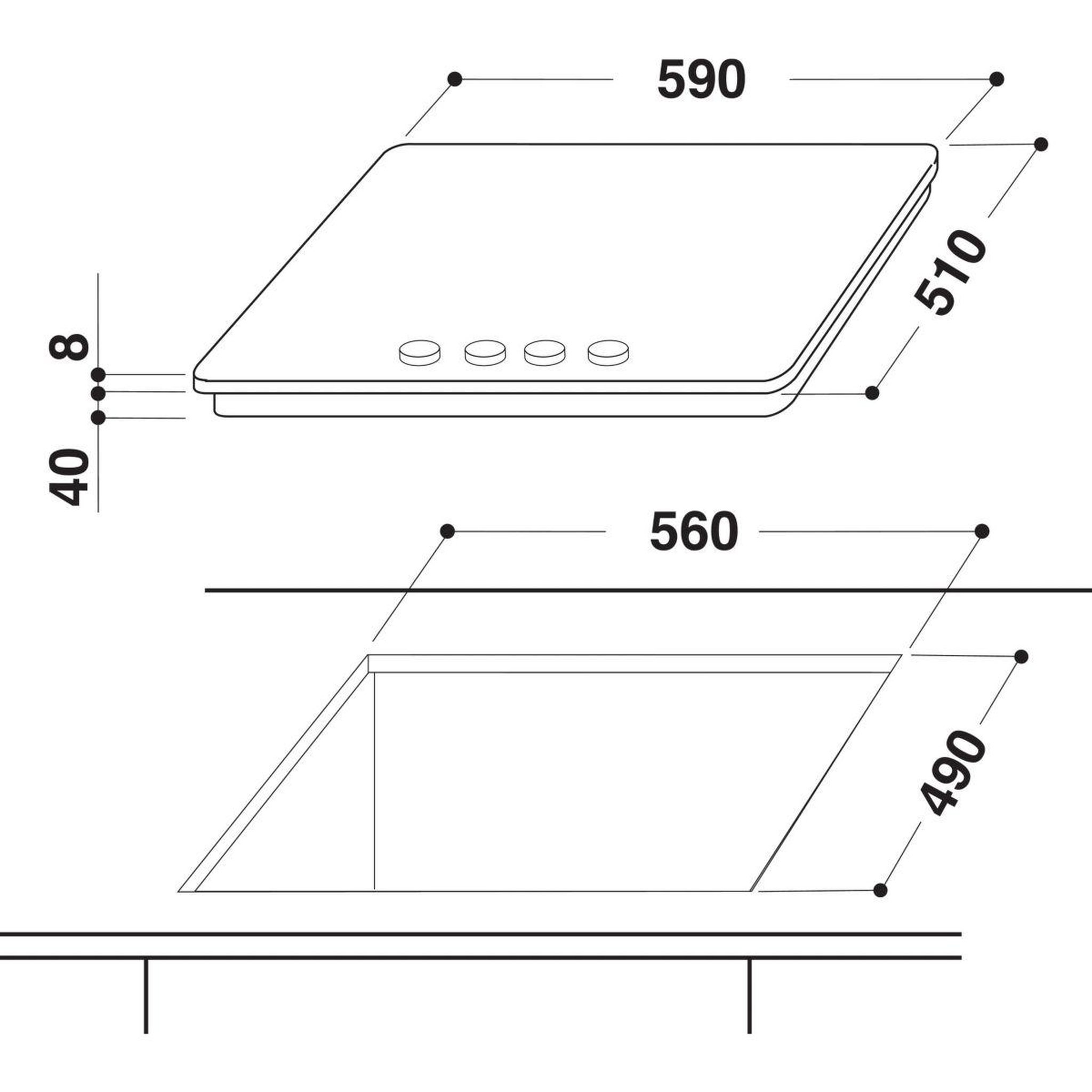 Voir la diapositive 5 : Whirlpool Plaque gaz akt 404 nb