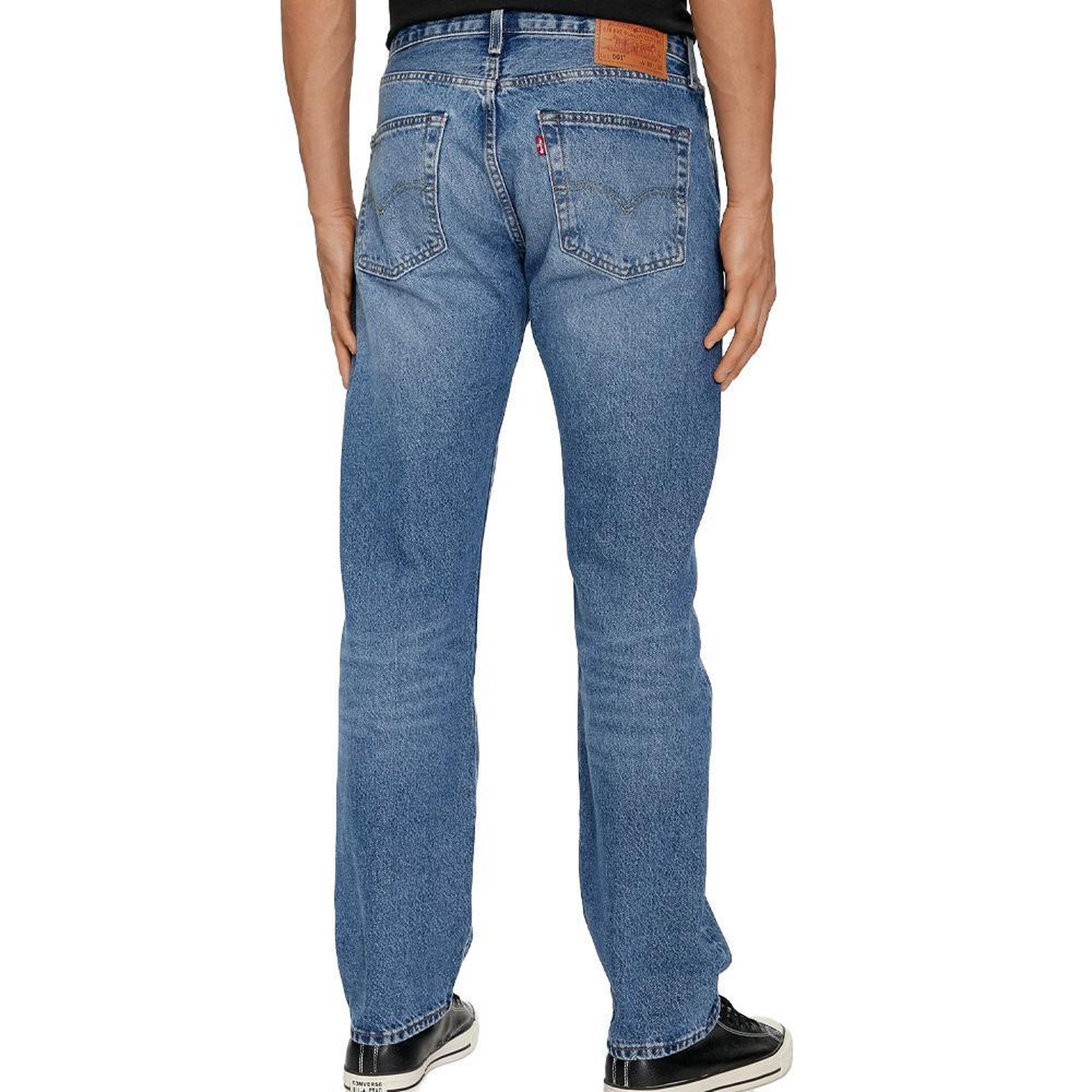 Voir la diapositive 2 : Levi's Jean 501 Original Bleu Basic Homme Levi's Original Fit