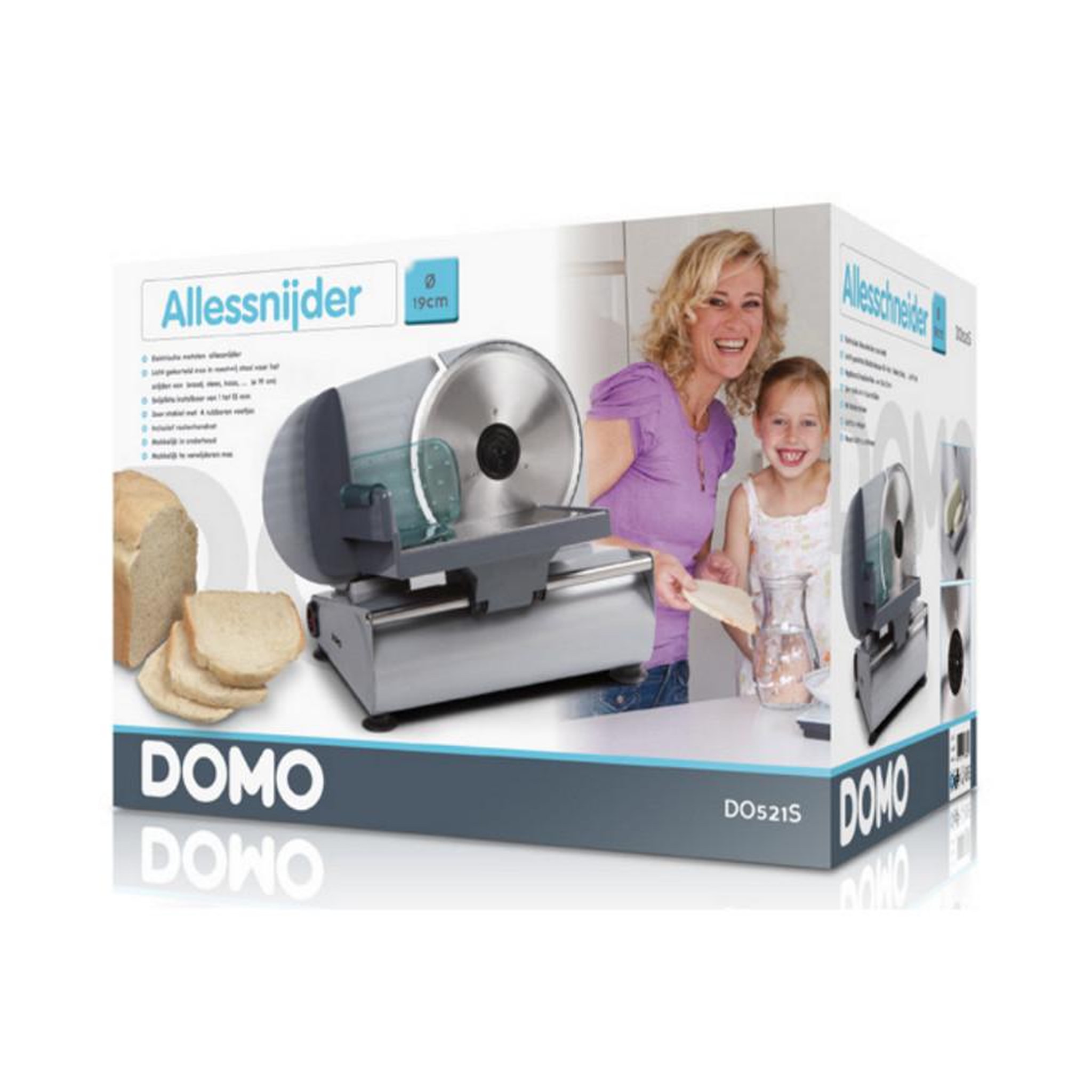 Voir la diapositive 3 : Domo Trancheuse électrique 150w 19cm - DO521S