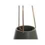 PRESENT TIME Cache-pot design suspendu small Skittlie - H. 66 cm - Vert kaki