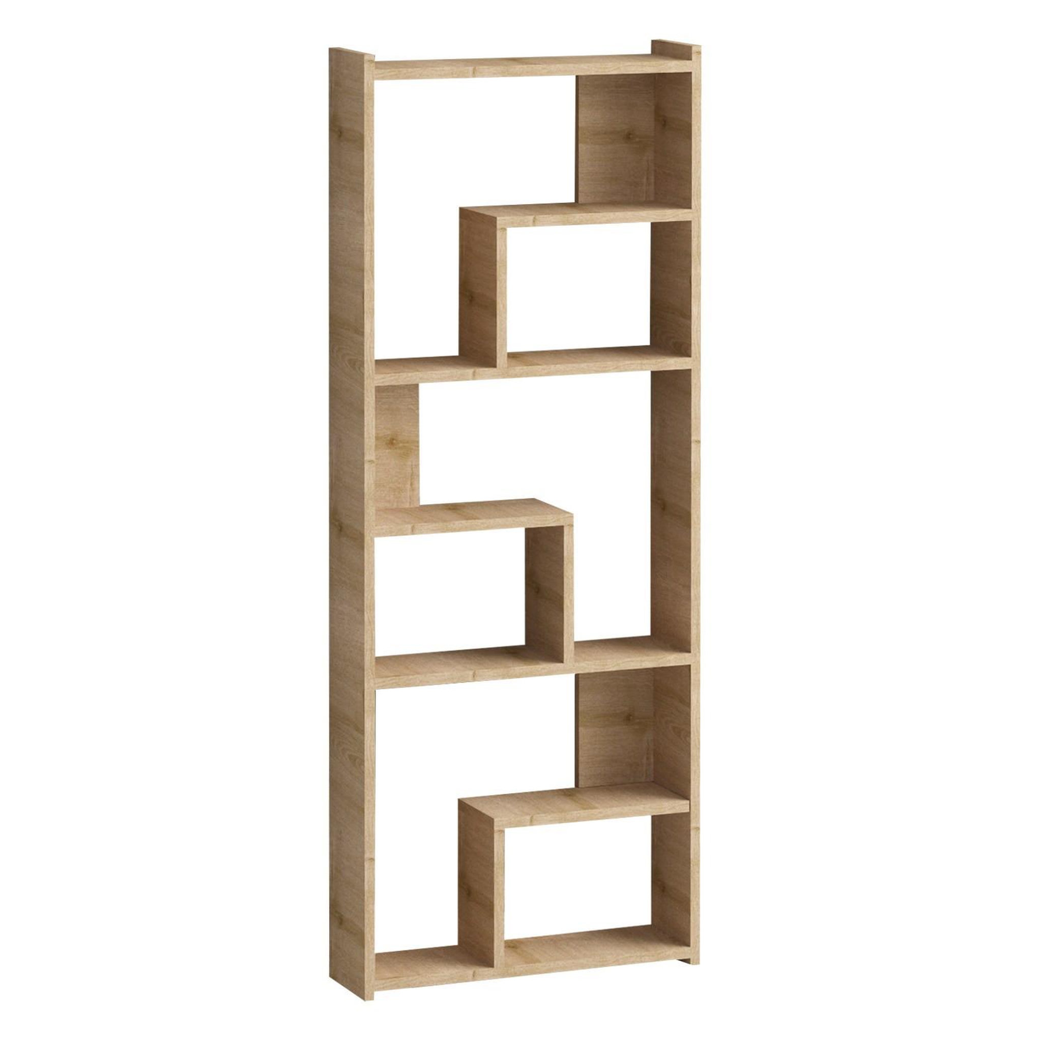 Voir la diapositive 4 : Habitat et Jardin Bibliothèque en bois  megg  - 60 x 15 x 150 cm - chêne