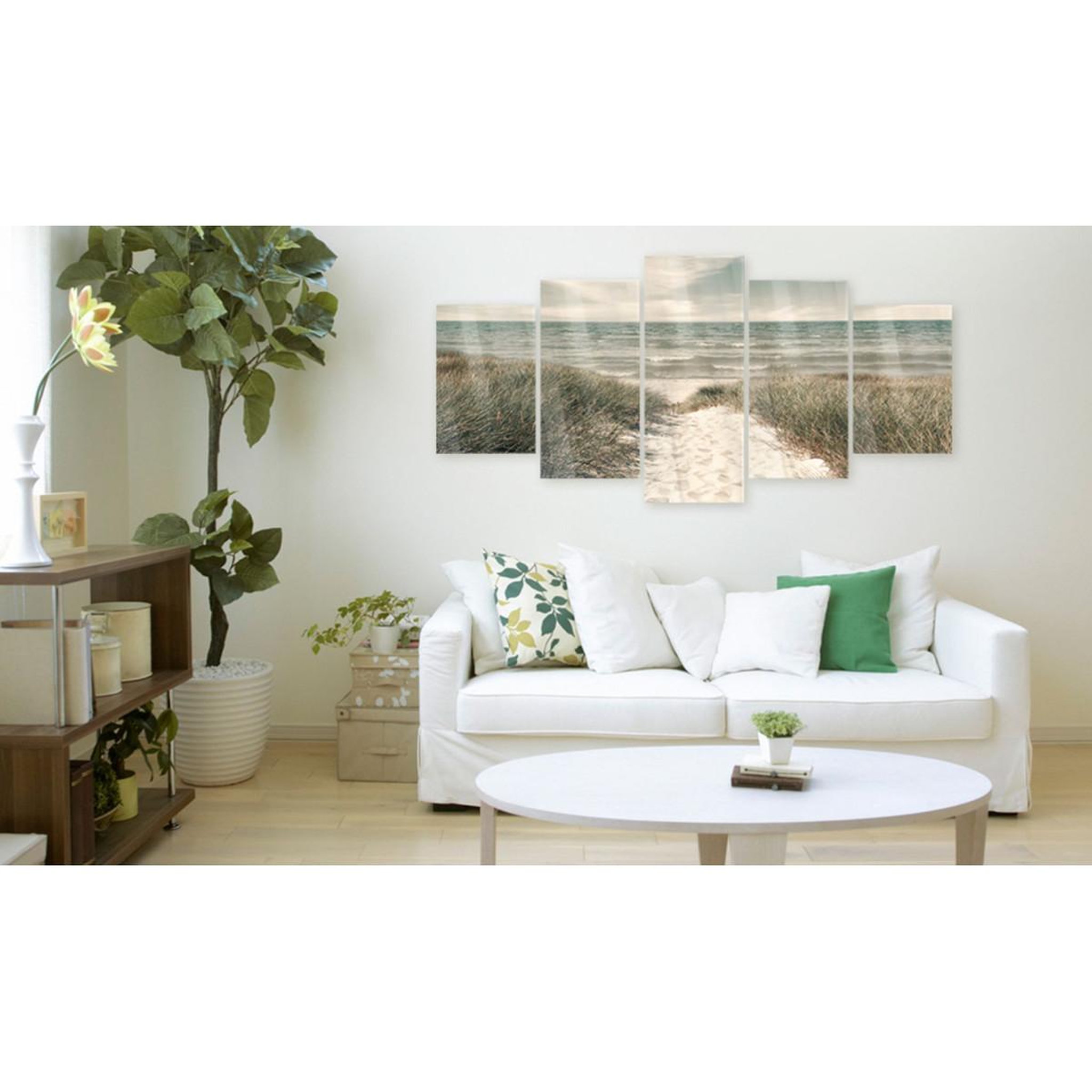 Voir la diapositive 2 : Paris Prix Tableau sur Verre Acrylique  Quiet Beach