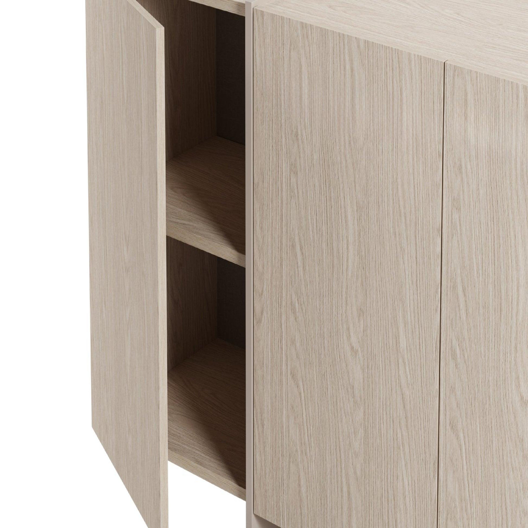 Voir la diapositive 5 : CASANOVA PARIS Hanna - buffet 177cm en mélamine beige