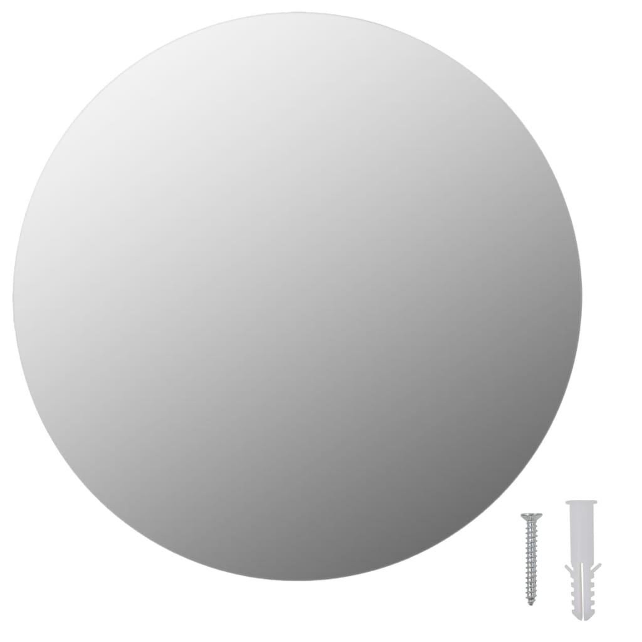 Voir la diapositive 2 : VIDAXL Miroir rond sans cadre 30 cm Verre