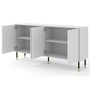 Voir la diapositive 2 : BEST MOBILIER Novara - buffet bas - 180 cm