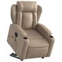 Voir la diapositive 3 : VIDAXL Fauteuil inclinable de massage electrique cappuccino similicuir