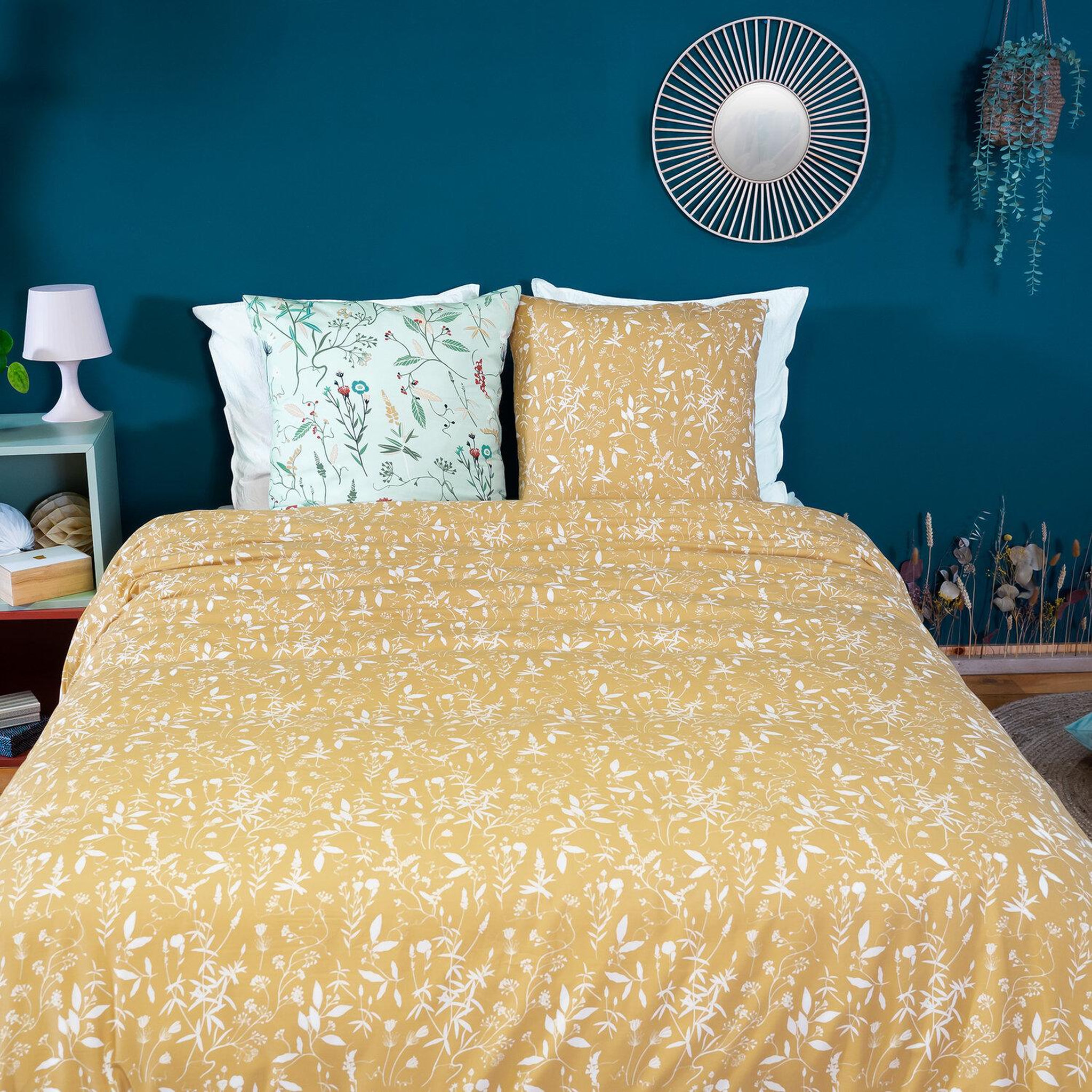 Voir la diapositive 2 : Home collection Parure de couette 3pcs microfibre florissane