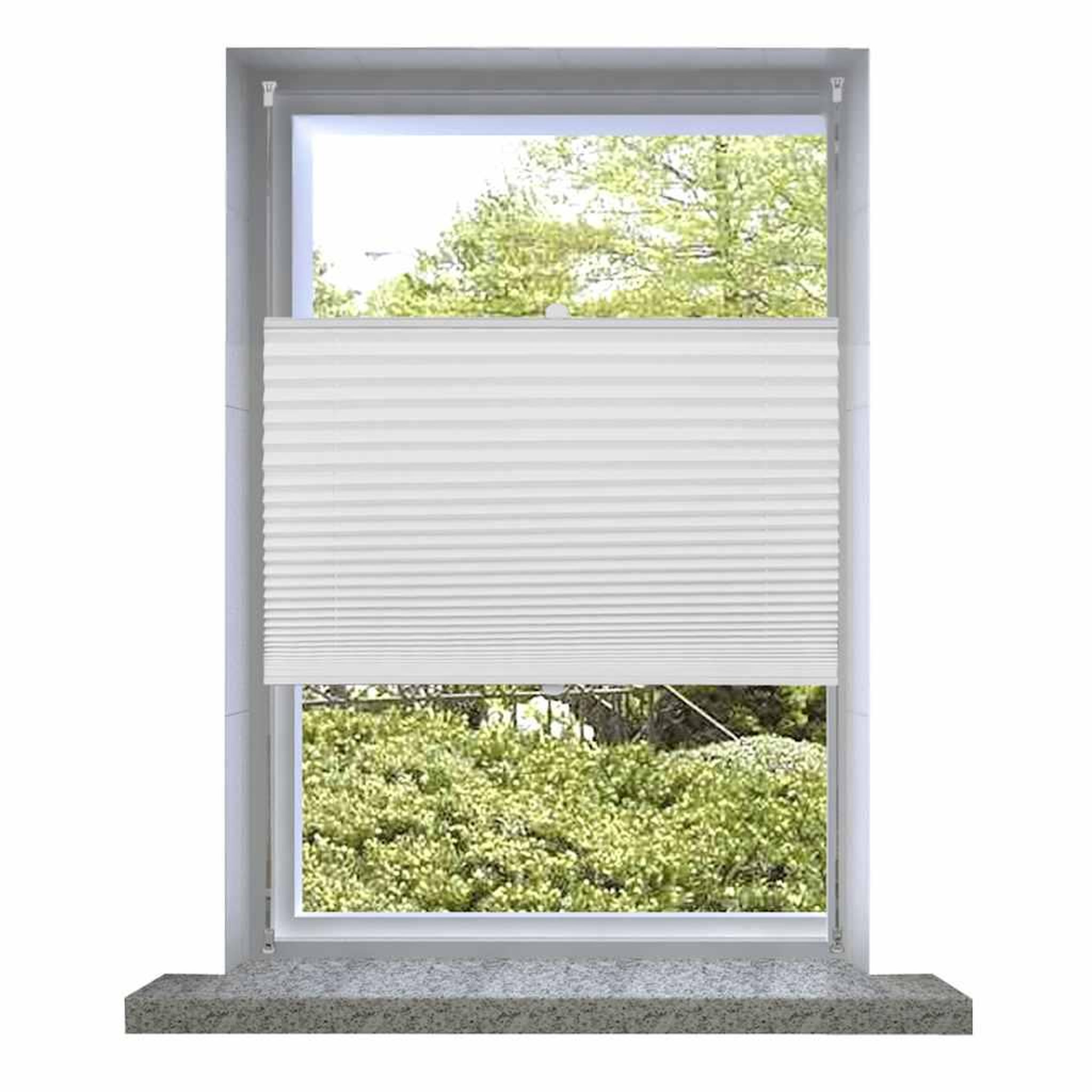 VIDAXL Store plisse 70x125 cm Blanc