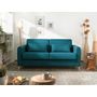 Voir la diapositive 2 : LISA DESIGN Timo - canapé 3 places convertible express couchage quotidien 140 cm matelas 12 cm en tissu