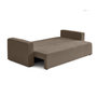 Voir la diapositive 3 : BEST MOBILIER Topaze - canapé 3 places - convertible avec coffre - en tissu velours relief
