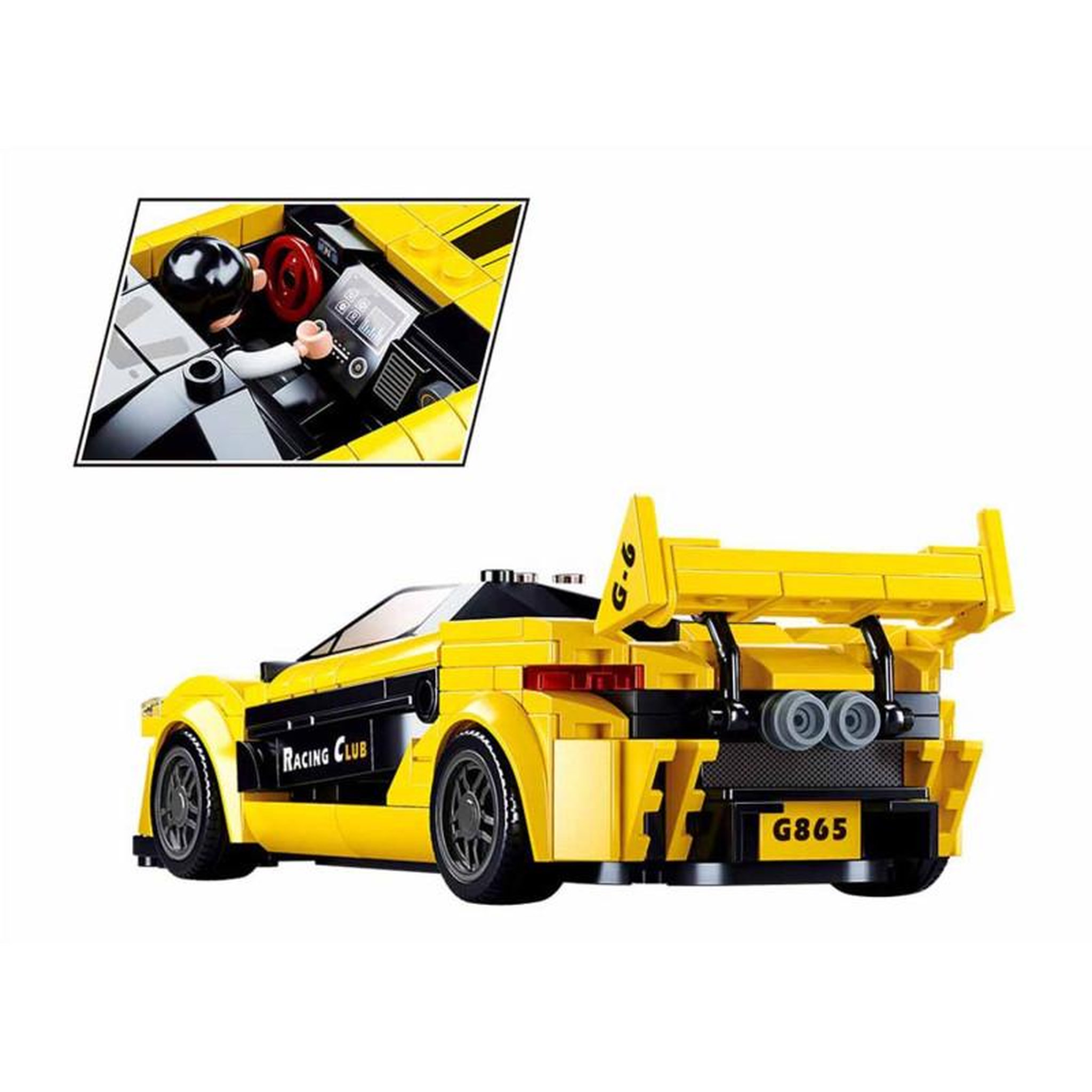 Voir la diapositive 3 : Sluban Sluban English Supercar Yellow M38-B0956