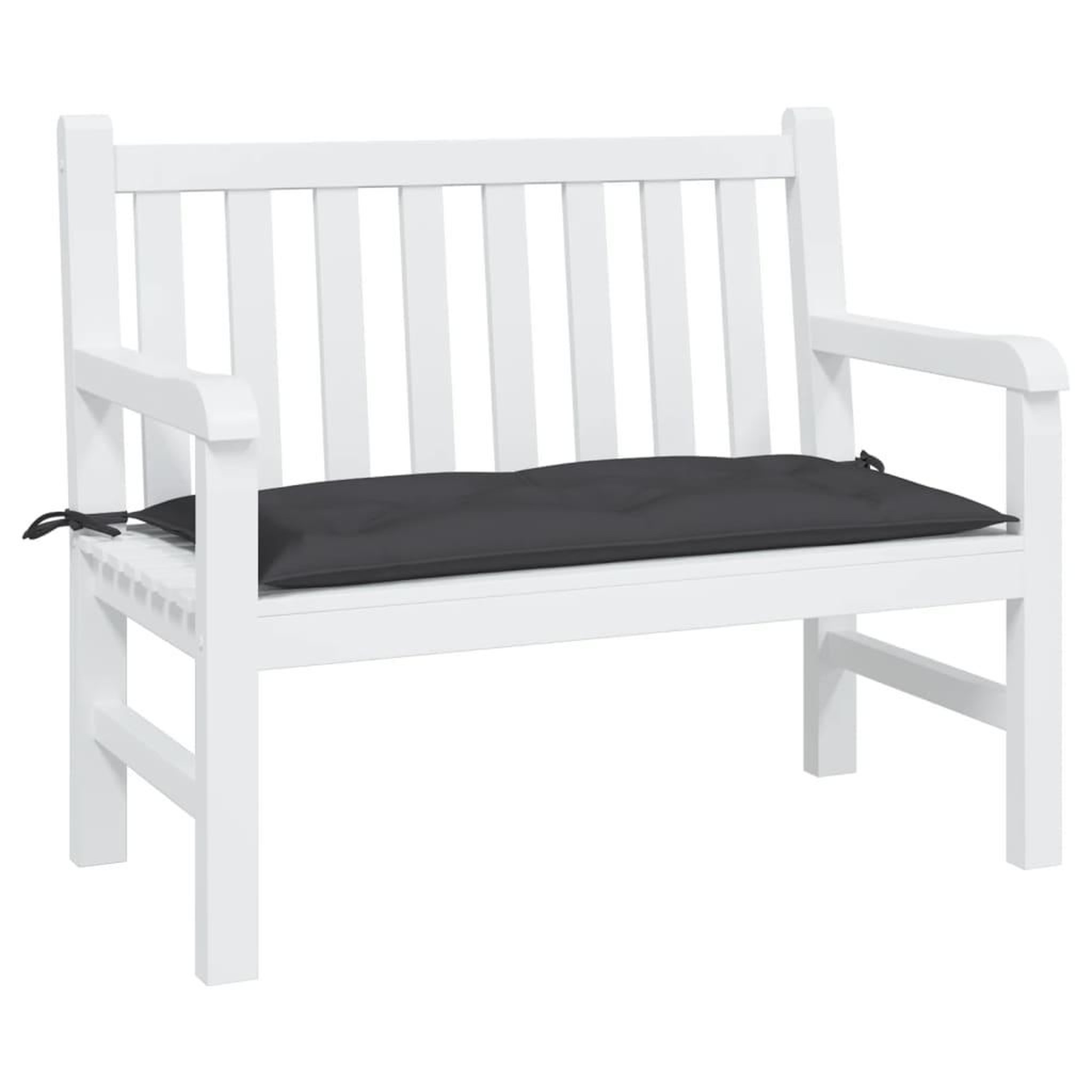 Voir la diapositive 3 : VIDAXL Coussin de banc de jardin noir 110x50x7 cm tissu oxford