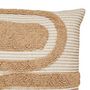 Voir la diapositive 2 : Paris Prix Coussin Déco Tufté  Poppy  50x50cm Beige Lin