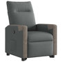 Voir la diapositive 5 : VIDAXL Fauteuil inclinable Gris fonce Tissu